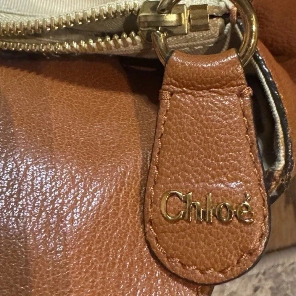 Chloé Whiskey Brown Leather Irene Tote Shoulder Bag - Picture 13 of 14